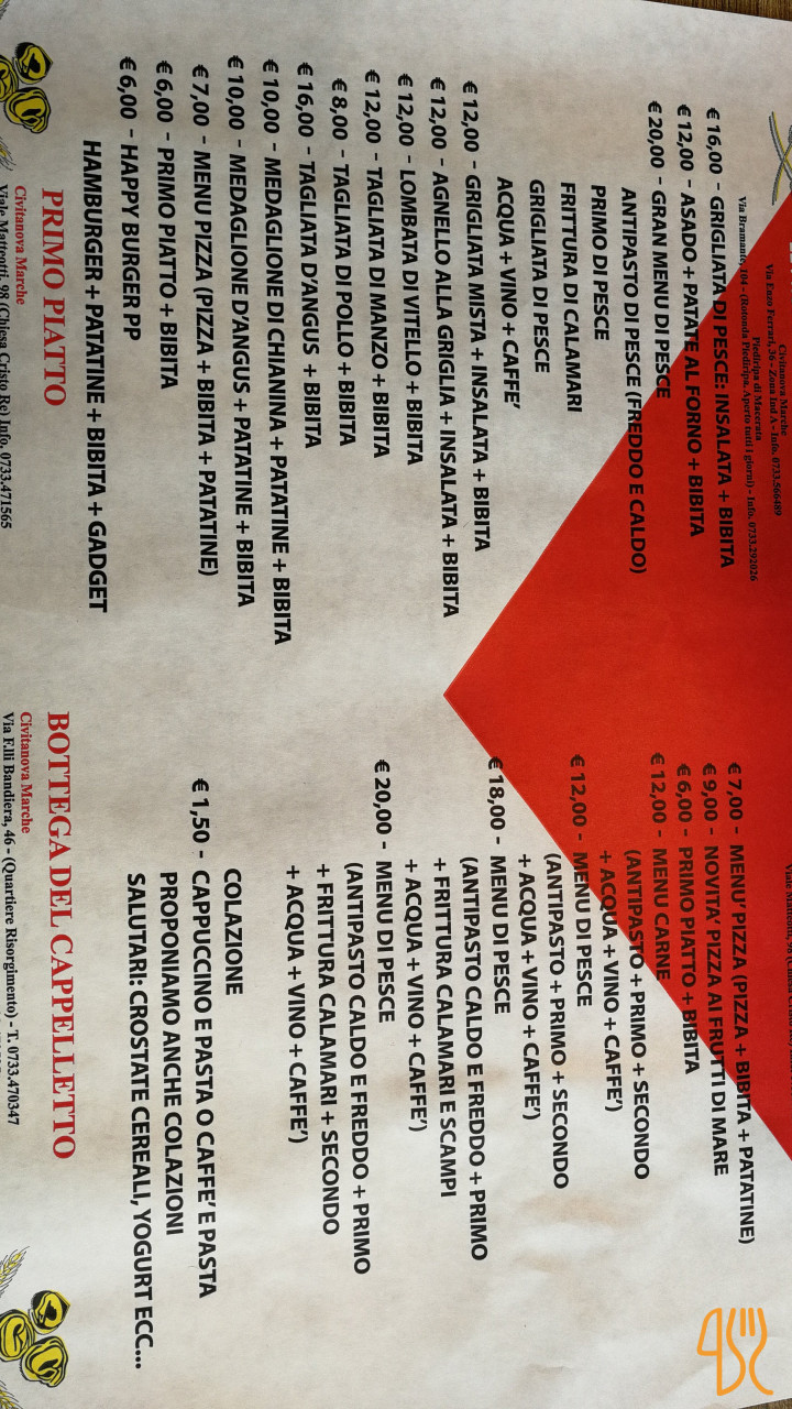 Primo Piatto Carta
