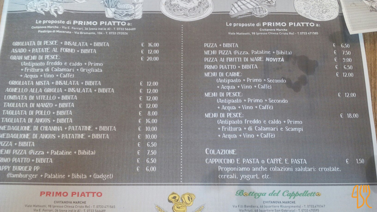 Primo Piatto Carta