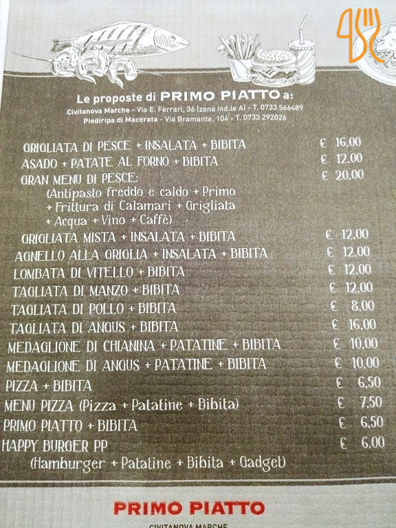 Primo Piatto Carta