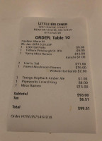 Oro Exclusive menu