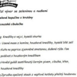 Chata Pod Sjezdovkou menu