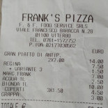Frank's Pizza Carte
