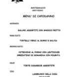 Agriturismo Montebaducco menu