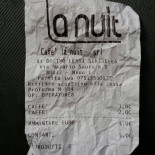 Cafe La Nuit Carte