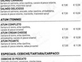 Copacabana menu