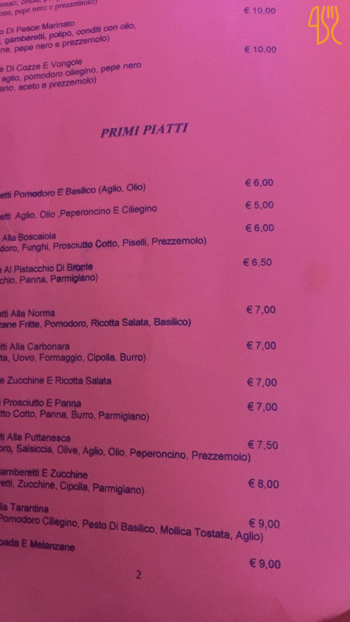 Trattoria Bitteri Carte