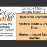Camelot Menu