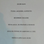Piccolo Rustico Menu