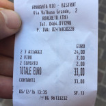 Amaranta Bio Bistrot menu