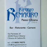 Rifugio Remauro menu