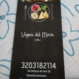 Pizzeria Vigna Del Mare Carte