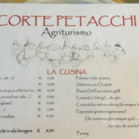 Corte Petacchi menu