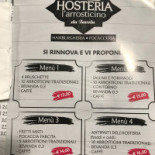 Hosteria L' Arrosticino Da Favola Carte