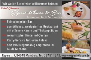 L' Ephemere menu