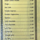 Villa Eden menu