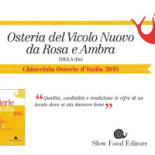 Osteria Del Vicolo Nuovo Da Ambra E Rosa Carte