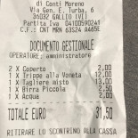 Osteria Da Moreno Carte