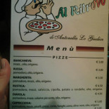 Al Ritrovo Pizzeria Carte