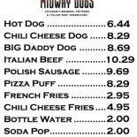 Vicolo 46 menu