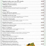 C'era Una Volta menu