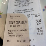 Trattoria Corrieri menu