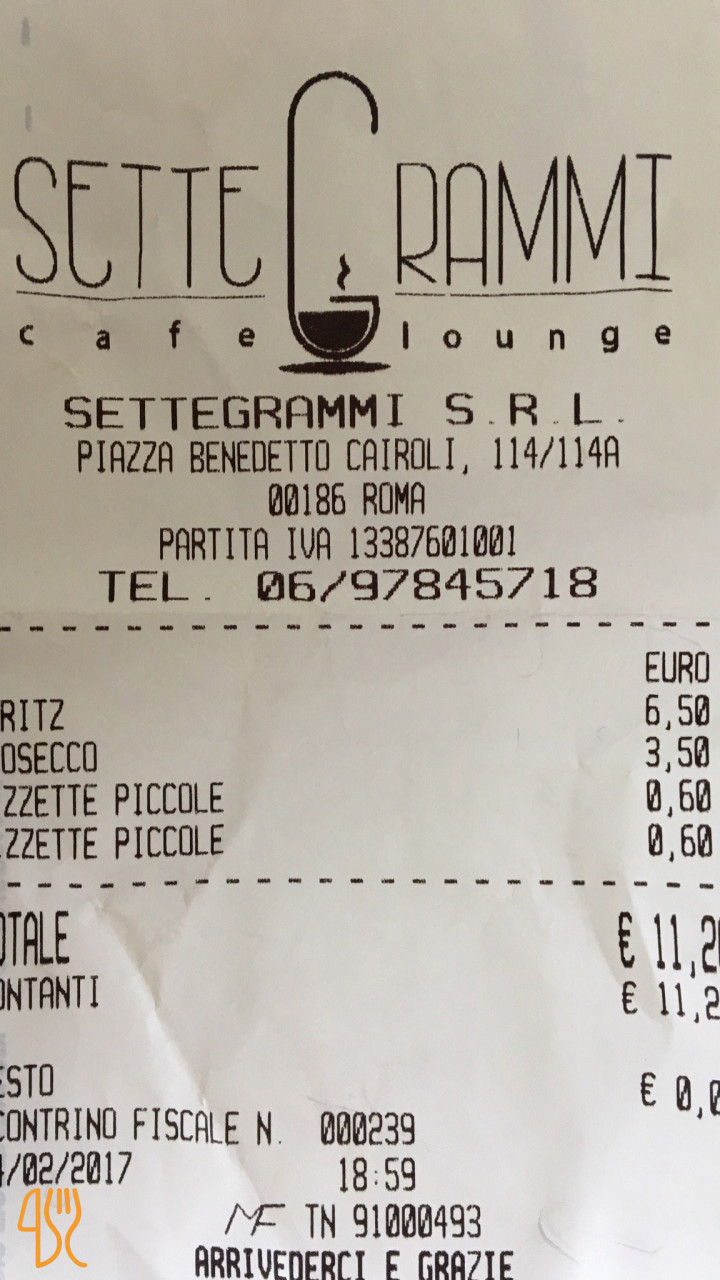 Settegrammi Cafè Lounge Carta