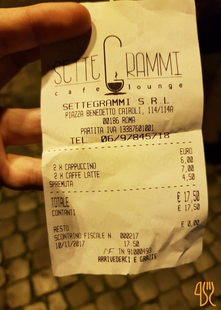 Settegrammi Cafè Lounge Carta