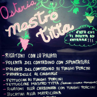 Osteria Mastro Titta menu