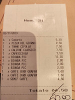 Laura Pizzeria menu