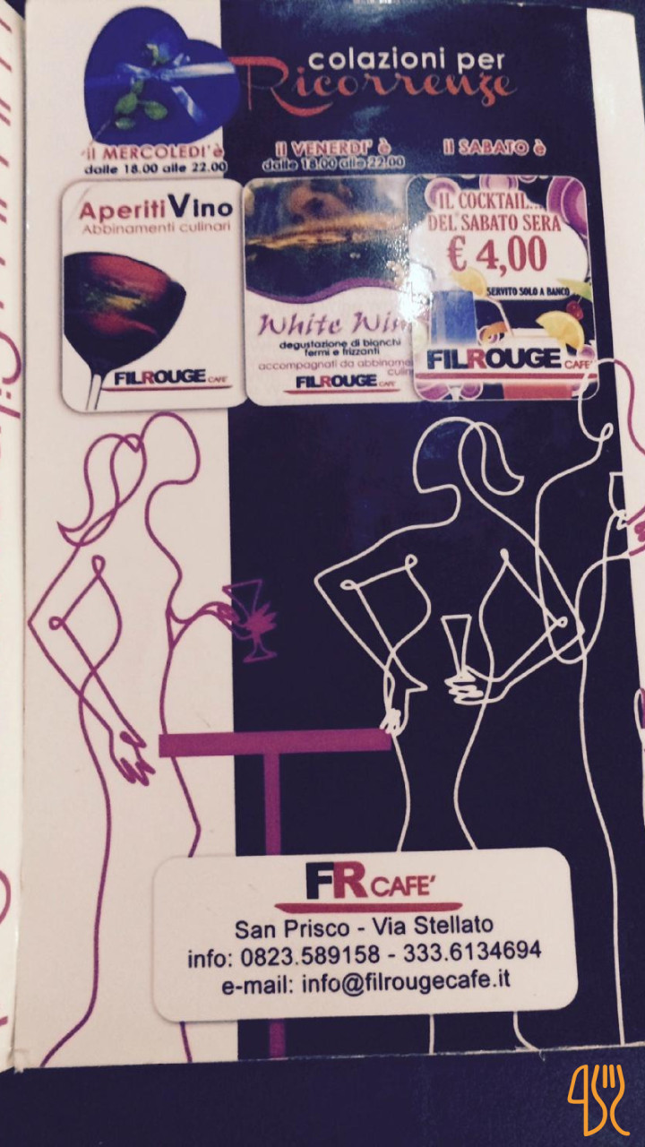 Fil Rouge Cafe Carte