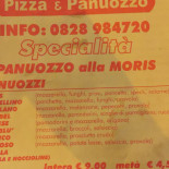Moris Pizza E Panuozzo Carta