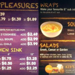 Amistà menu