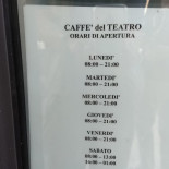 Caffè Teatro menu