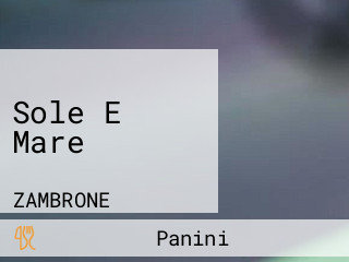 Sole E Mare