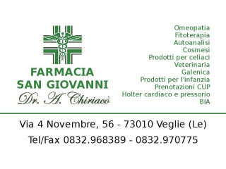 Farmacia S. Giovanni Dr. Antonio Chiriaco